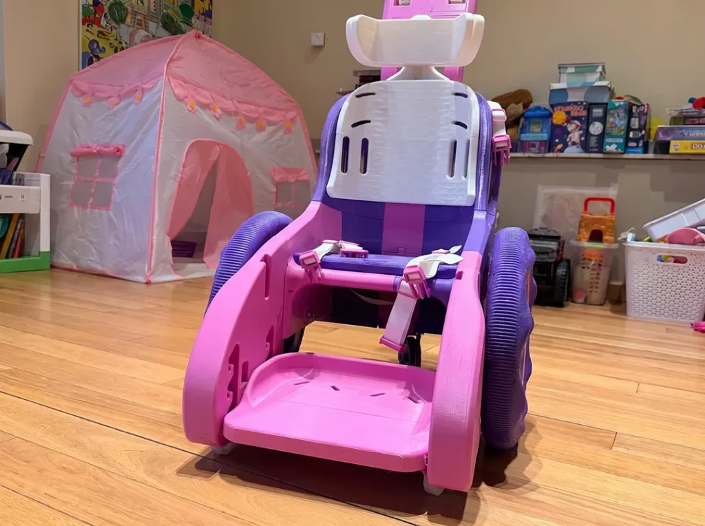 silla de ruedas infantil impresa en 3d