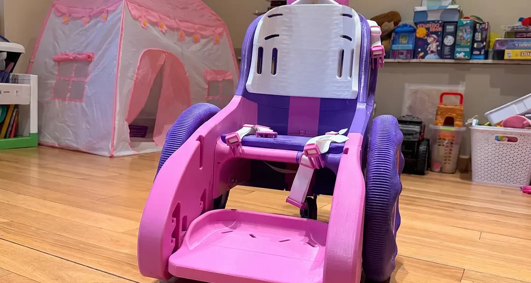 silla de ruedas infantil impresa en 3d
